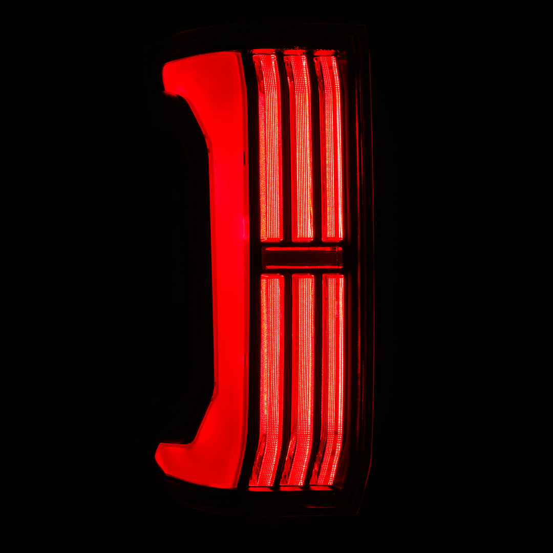 AlphaRex Prismatic LED Taillights Black-Red for 2024-2025 Toyota Tacoma | NOVA-Series