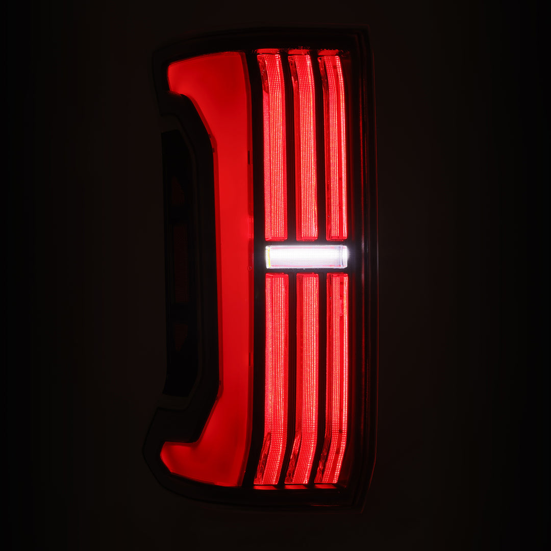 AlphaRex Prismatic LED Taillights Black-Red for 2024-2025 Toyota Tacoma | NOVA-Series
