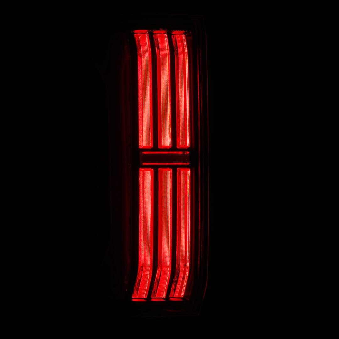 AlphaRex Prismatic LED Taillights Black-Red for 2024-2025 Toyota Tacoma | NOVA-Series