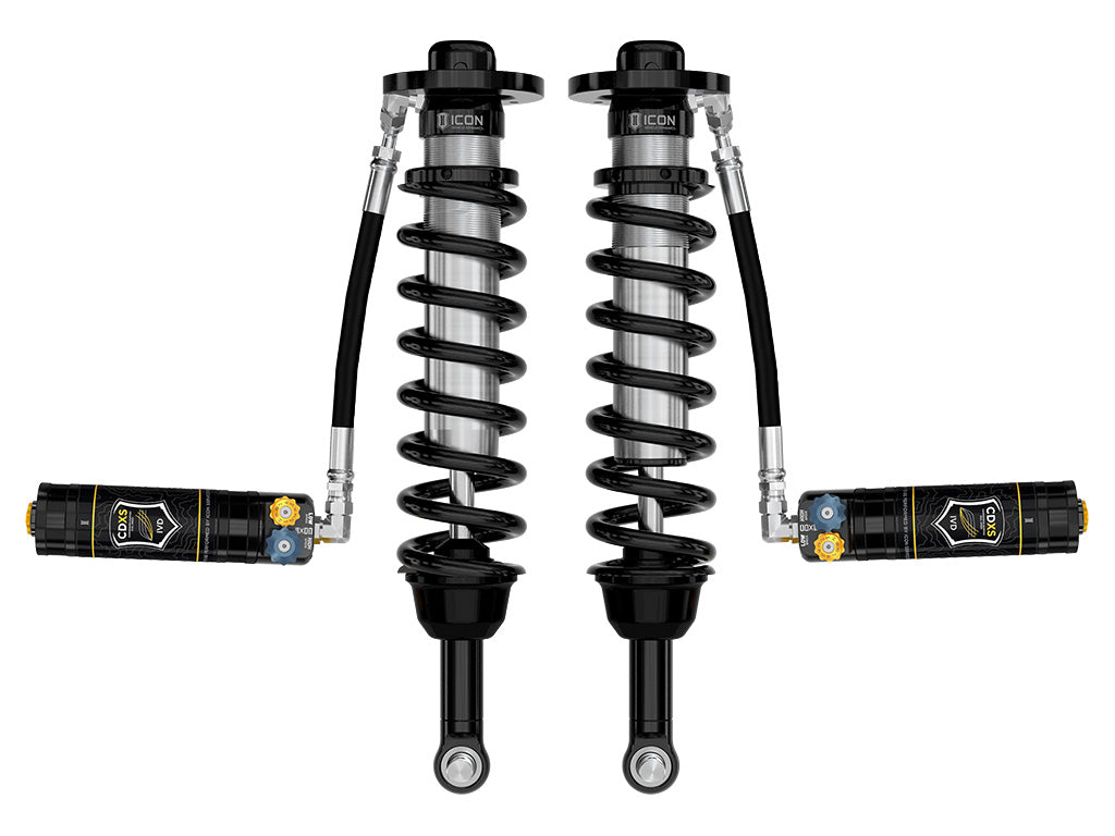 ICON 2021-2026 Ford F-150 4WD, 0-2.75" Lift, Front, V.S. 2.5 Series Coilovers, Remote Reservoir w/ CDXS, Pair
