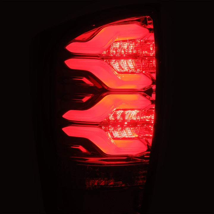 AlphaRex LED Taillights Jet Black for Toyota Tacoma (2016-2023)