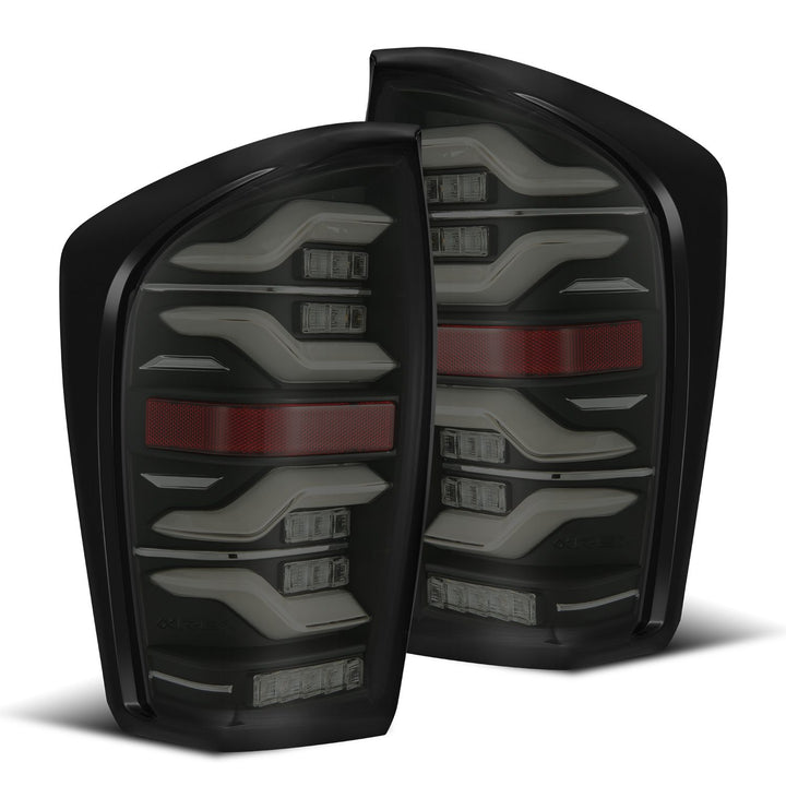 AlphaRex LED Taillights Black for Toyota Tacoma (2016-2023)