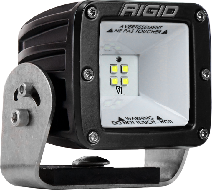 RIGID Industries 681513 2X2 115 Degree DC LED Scene Light with Surface Mount and Black Housing