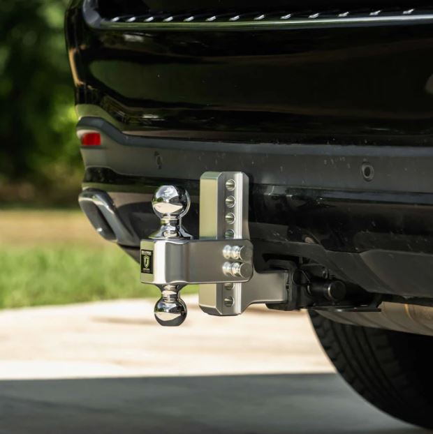 BulletProof 2.0" Aluminum Medium Duty 4" Drop/Rise Hitch - Stainless Ball