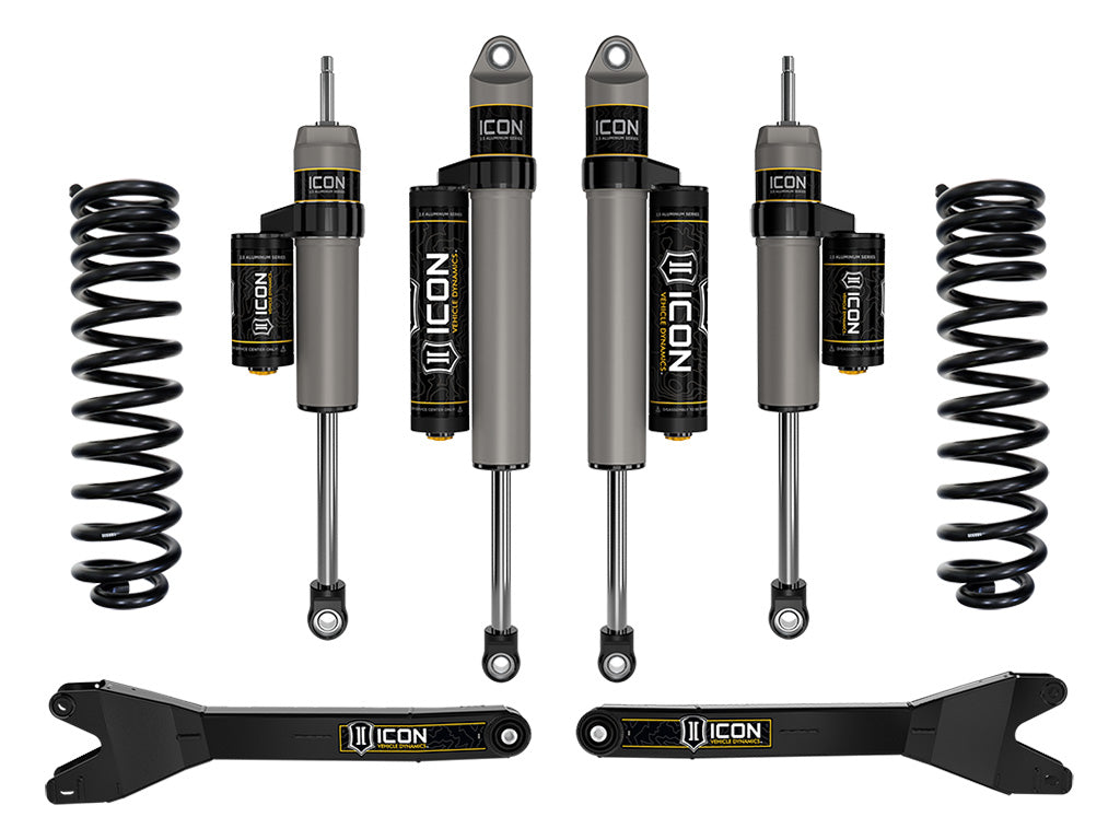 ICON 2023-2026 Ford F-250/F-350/F-450 Super Duty 4WD, Gas, 2.5" Lift, Stage 2 Suspension System w/ Radius Arms