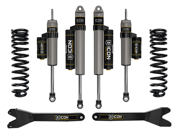 ICON 2023-2026 Ford F-250/F-350/F-450 Super Duty 4WD, Gas, 2.5" Lift, Stage 2 Suspension System w/ Radius Arms