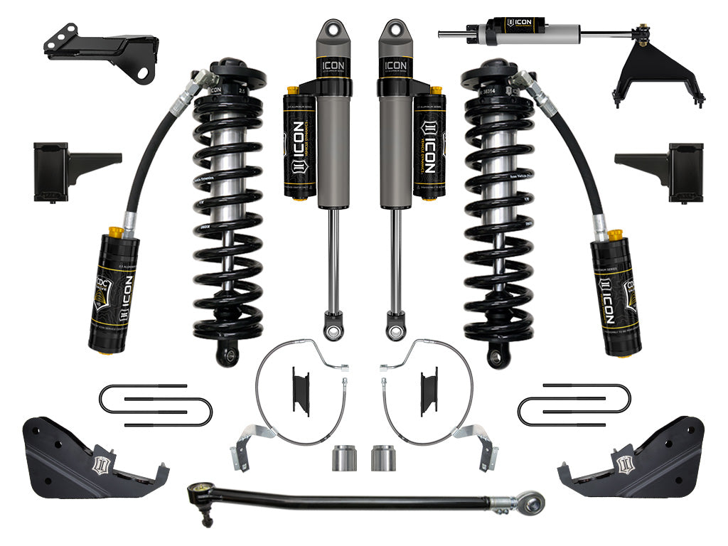 ICON 2023-2026 Ford F-250/F-350 Super Duty 4WD, 4-5.5" Lift, Stage 5 Coilover Conversion System