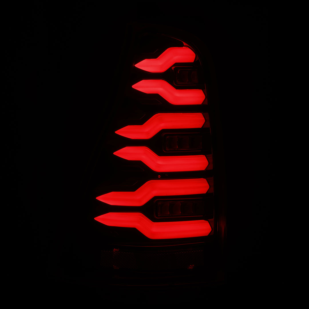 AlphaRex Luxx-Series LED Taillights for Toyota 4Runner 2003-2009, Alpha-Black