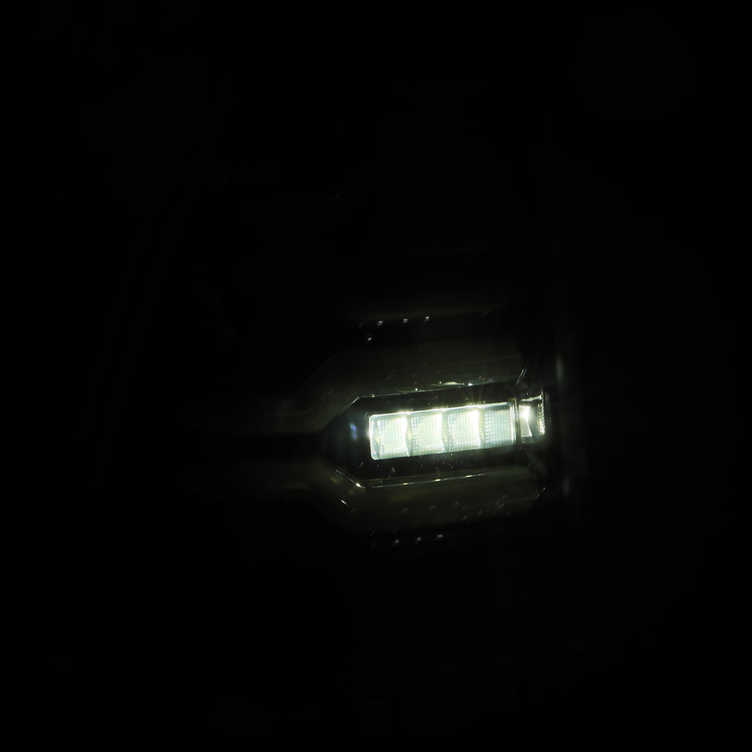 AlphaRex Luxx-Series LED Taillights for Toyota 4Runner 2003-2009, Alpha-Black