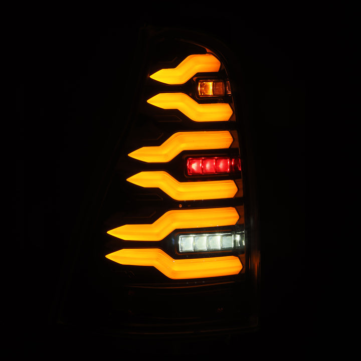 AlphaRex Luxx-Series LED Taillights for Toyota 4Runner 2003-2009, Alpha-Black