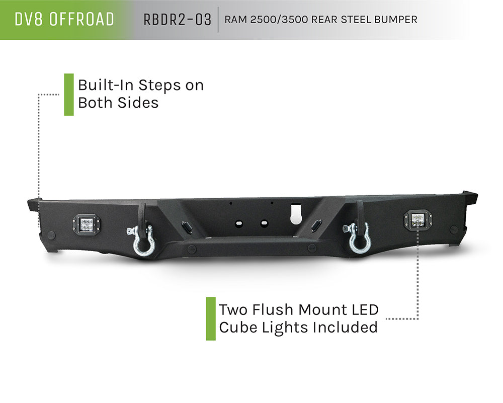 Ram 2500 Rear Steel Bumper