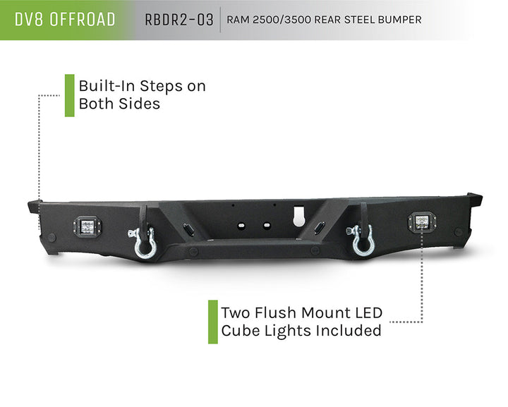Ram 2500 Rear Steel Bumper