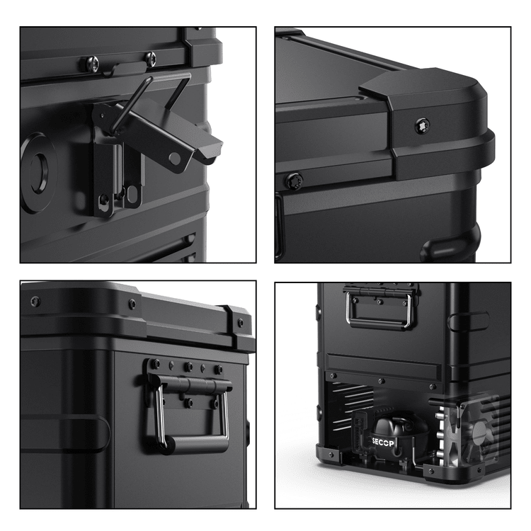 ICECO APL35 Dual Zone Aluminum 12V Portable Fridge Freezer - Black by Inca Overland Outfitters | KOVA Offroad