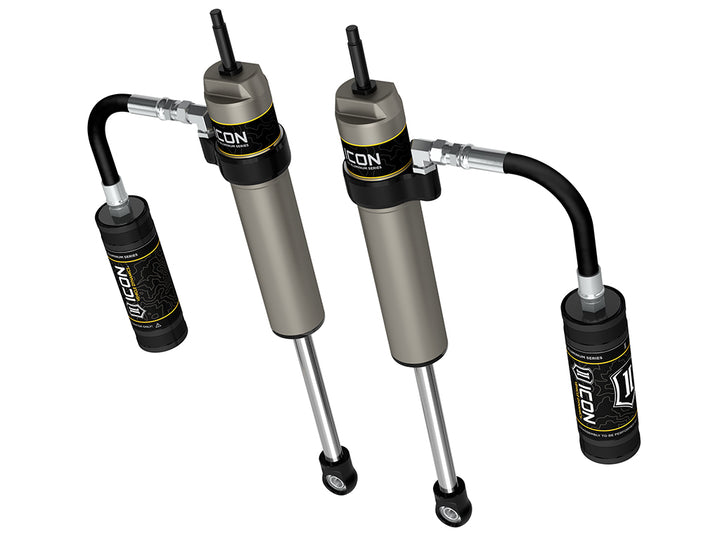 ICON 2005-2023 Toyota Tacoma, 0-1.5” Lift, Rear, V.S. 2.5 Aluminum Series Shock Absorbers, Remote Reservoir, Pair