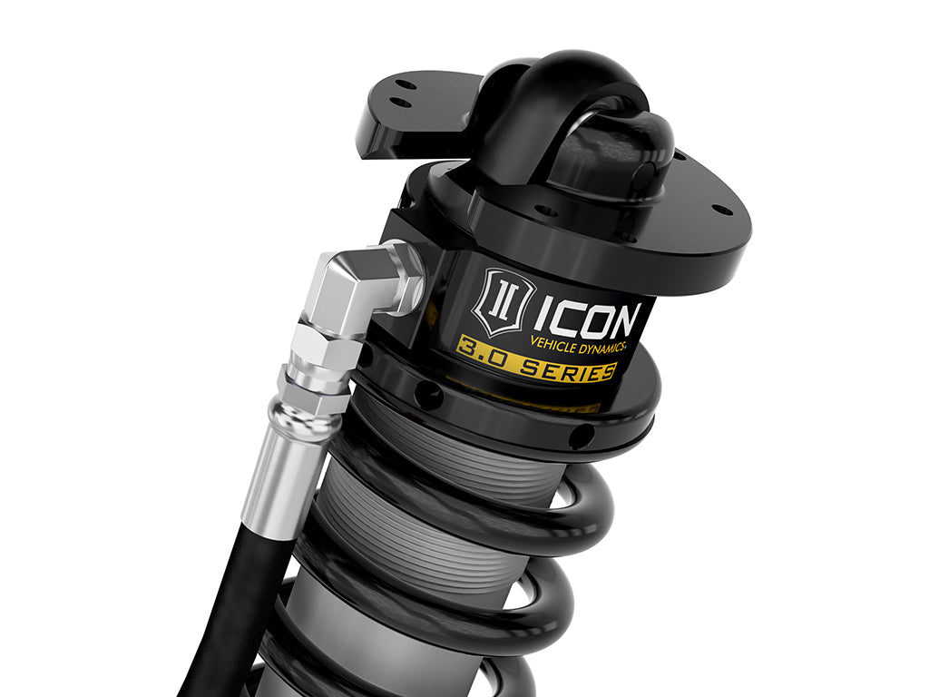 ICON 2017-2026 Ford F-250/F-350 Super Duty 4WD, 4-5.5” Lift, Front, V.S. 3.0 Series Coilover Conversion Kit, Remote Reservoir w/ CDEV