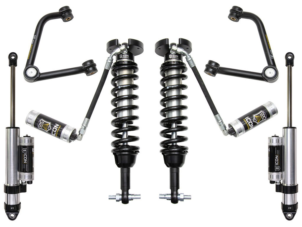 ICON 2019-2026 Chevrolet Silverado 1500/GMC Sierra 1500, 1.5-3.5" Lift, Stage 4 Suspension System, Tubular