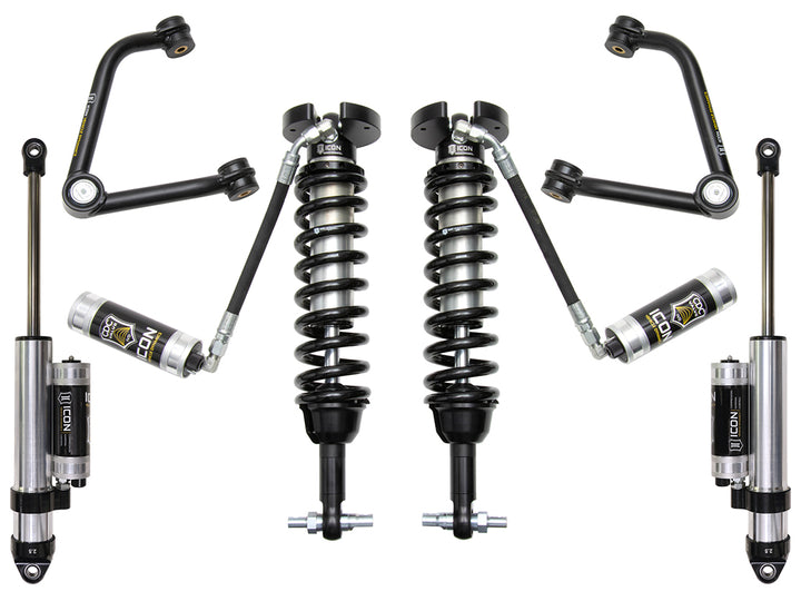 ICON 2019-2026 Chevrolet Silverado 1500/GMC Sierra 1500, 1.5-3.5" Lift, Stage 4 Suspension System, Tubular
