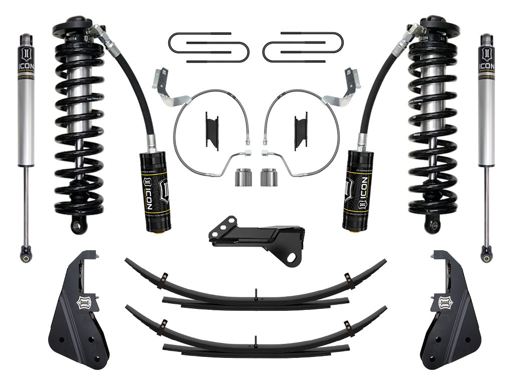 ICON 2023-2026 Ford F-250/F-350 Super Duty 4WD, 4-5.5" Lift, Stage 1 Coilover Conversion System w/ Expansion Packs