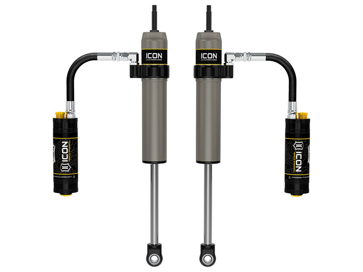 ICON 2005-2023 Toyota Tacoma, 0-1.5” Lift, Rear, V.S. 2.5 Aluminum Series Shock Absorbers, Remote Reservoir w/ CDCV, Pair