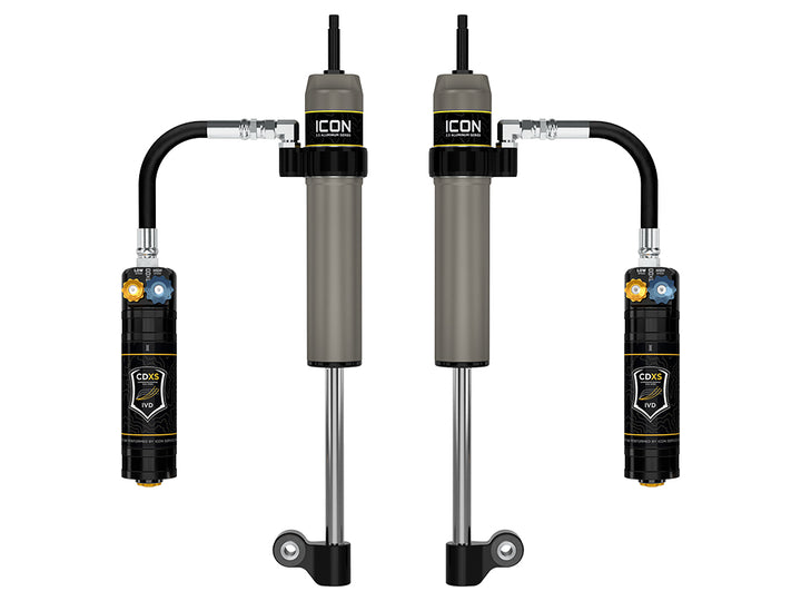 ICON 2005-2023 Toyota Tacoma, Rear, V.S. 2.5 Aluminum Series RXT Shock Absorbers, Remote Reservoir w/ CDXS, Pair