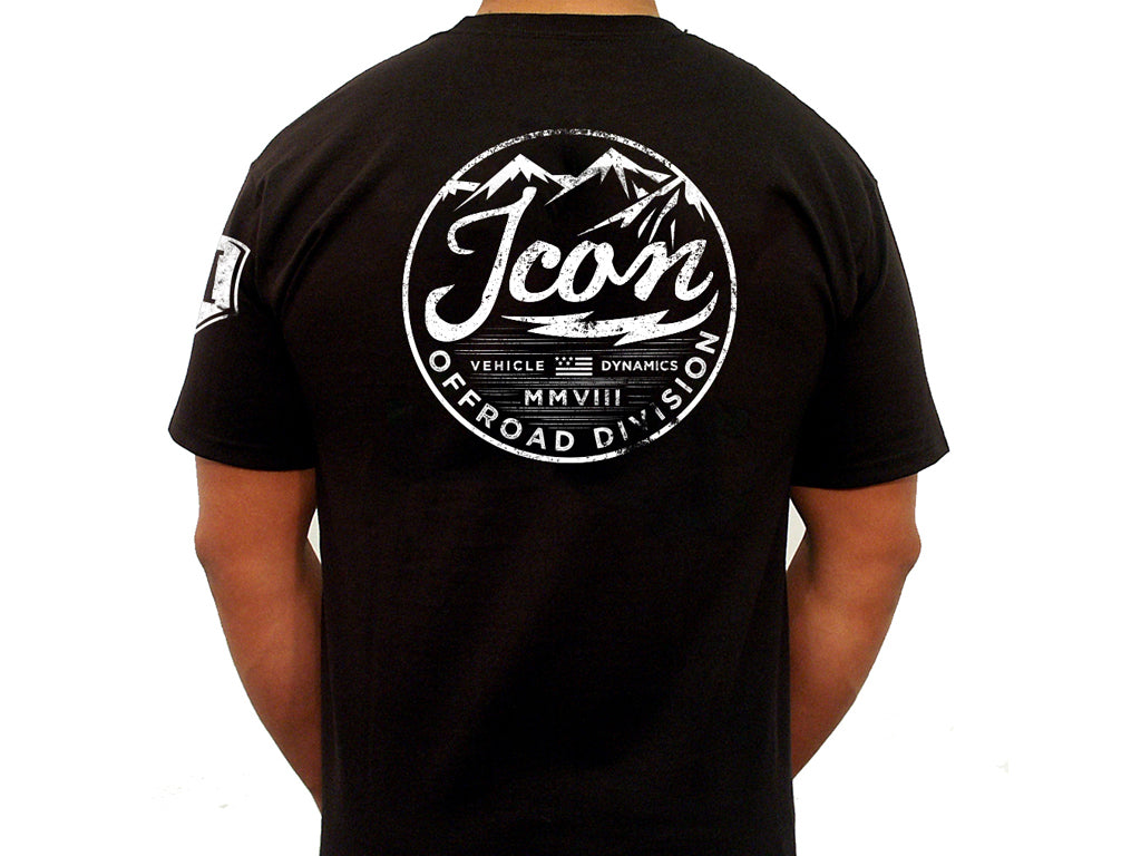 ICON Vintage-Logo Tee – Black, Large