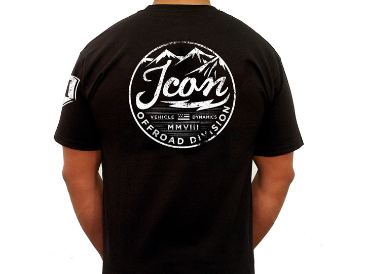 ICON Vintage-Logo Tee – Black, XXL
