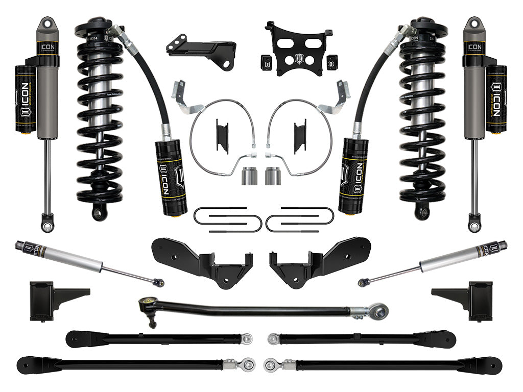 ICON 2023-2026 Ford F-250/F-350 Super Duty 4WD, 4-5.5" Lift, Stage 6 Coilover Conversion System