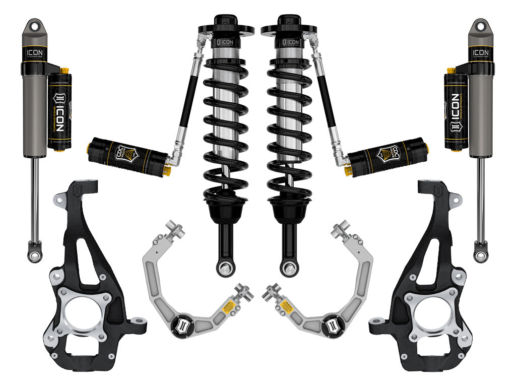 ICON 2021-2026 Ford F-150 4WD, 3.5-4.5" Lift, Stage 4 Suspension System, Billet, CDCV