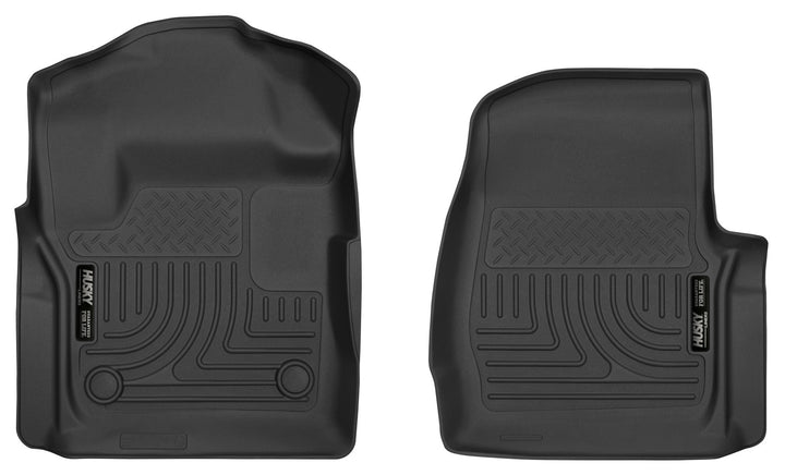 Husky Liners X-act Contour Front Floor Liners for Ford Super Duty 2017-2021, Black