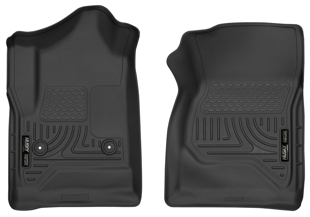 Husky Liners X-act Contour Front Floor Liners for Chevrolet Silverado and GMC Sierra 1500, 2500 HD, 3500 HD – Black (Part #52741)