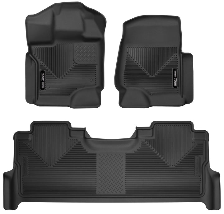 Husky Liners X-act Contour Front & 2nd Seat Floor Liners for Ford Super Duty 53388