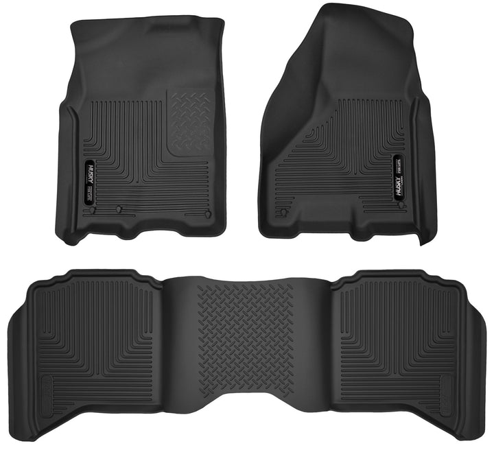 Husky Liners X-act Contour Series Front & Second Seat Floor Liners for Ram Trucks Part 53608