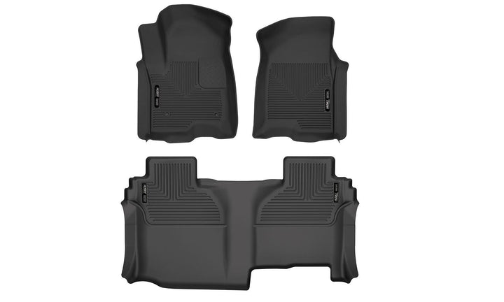 Husky Liners X-act Contour Series Front & Second Seat Floor Liners – Black, Part 53648