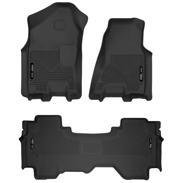 Husky Liners X-act Contour Front & Second Seat Floor Liners for Ram 1500 (2019-2024) – Black