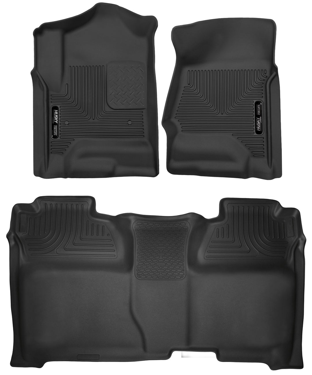 Husky Liners X-act Contour Front & Second Seat Floor Liners for Silverado and Sierra 2014-2016