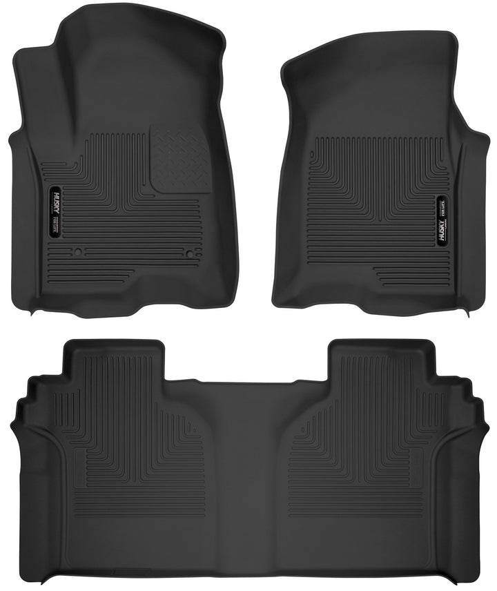 Husky Liners X-act Contour Front & Second Seat Floor Liners 54208 for Chevy Silverado & GMC Sierra