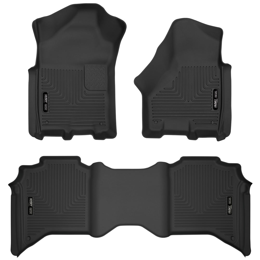 Husky Liners X-act Contour Series Front & Second Seat Floor Liners for Ram 2500 & 3500, Model 53638