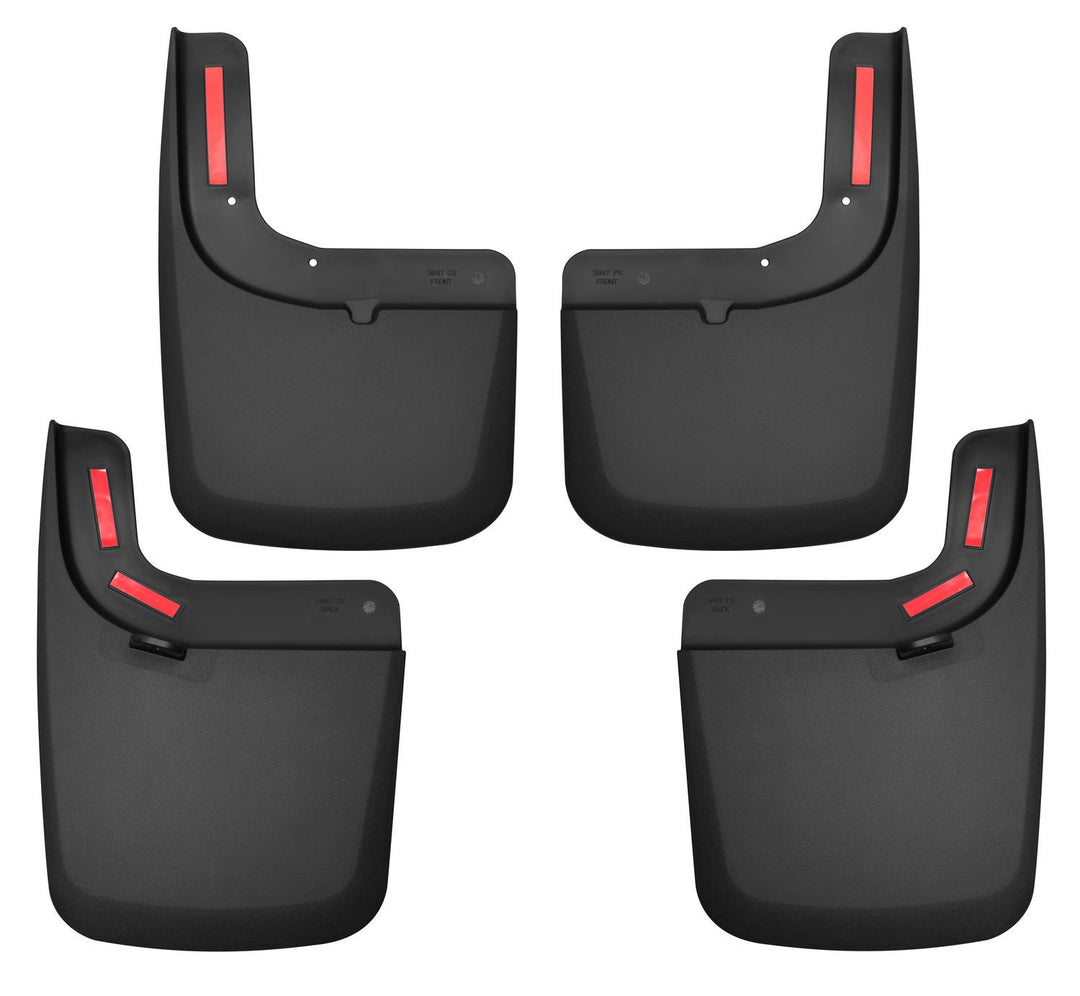 Husky Liners Front and Rear Mud Guard Set 58476 for Ford Super Duty Trucks