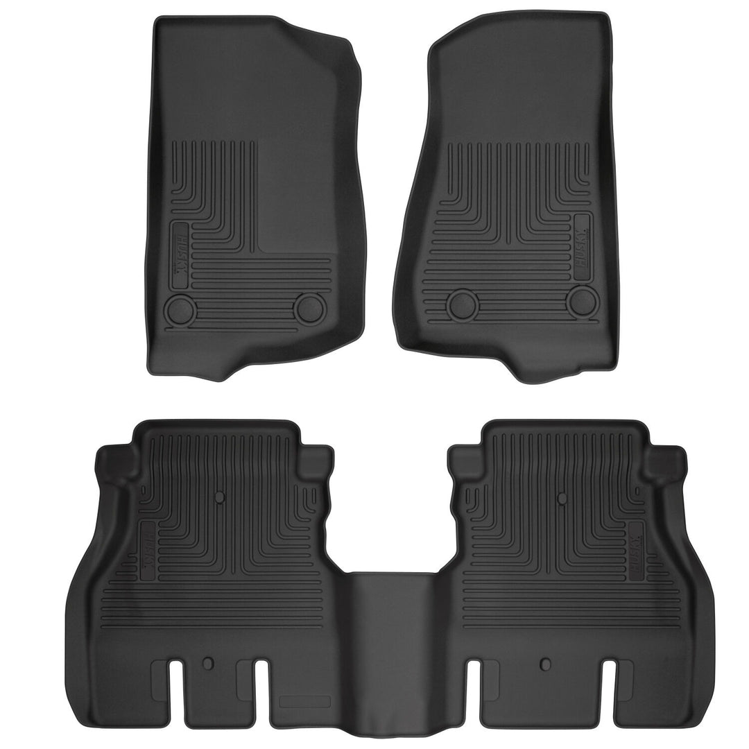 Husky Weatherbeater Front & Second Seat Floor Liners 93921 for Jeep Wrangler