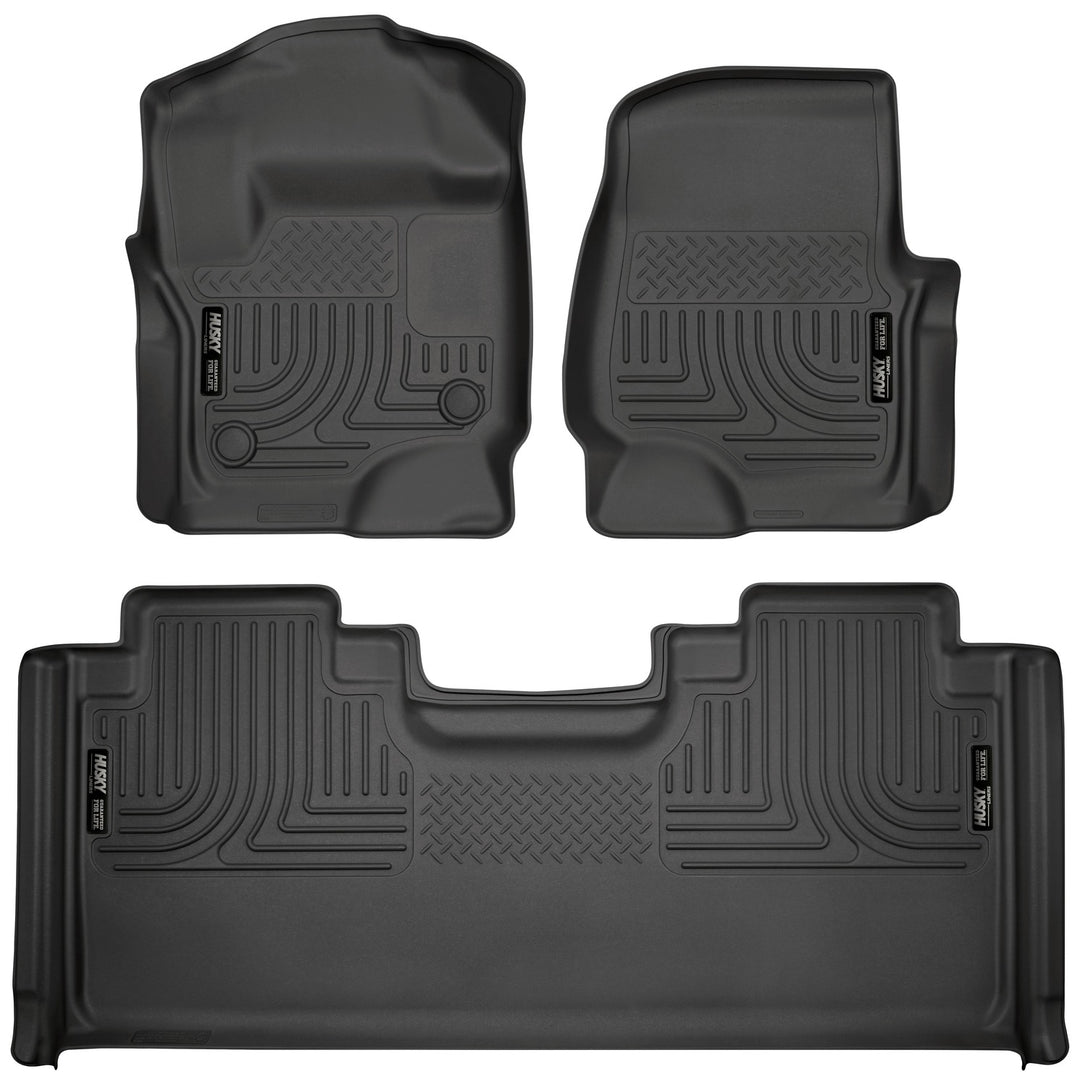 Husky Liners Weatherbeater Front & Second Seat Floor Liners for Ford Super Duty 94071