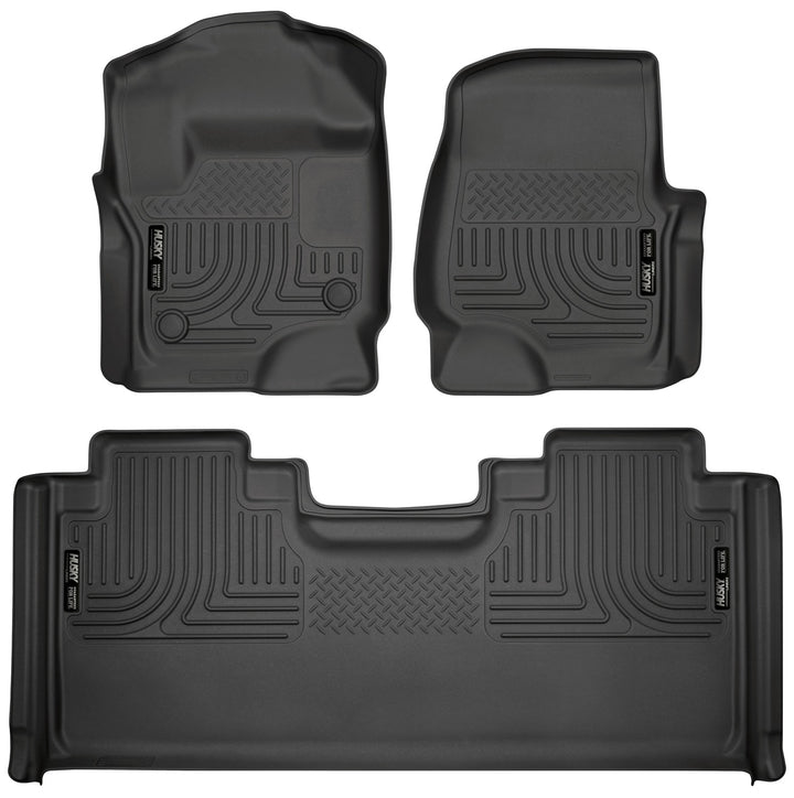 Husky Liners Weatherbeater Front & Second Seat Floor Liners for Ford Super Duty 94071