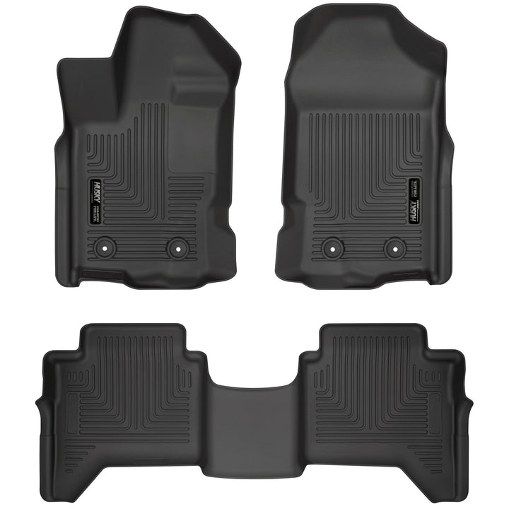 Husky Liners Weatherbeater Front & Second Seat Floor Liners for Toyota Tacoma 2024-2026
