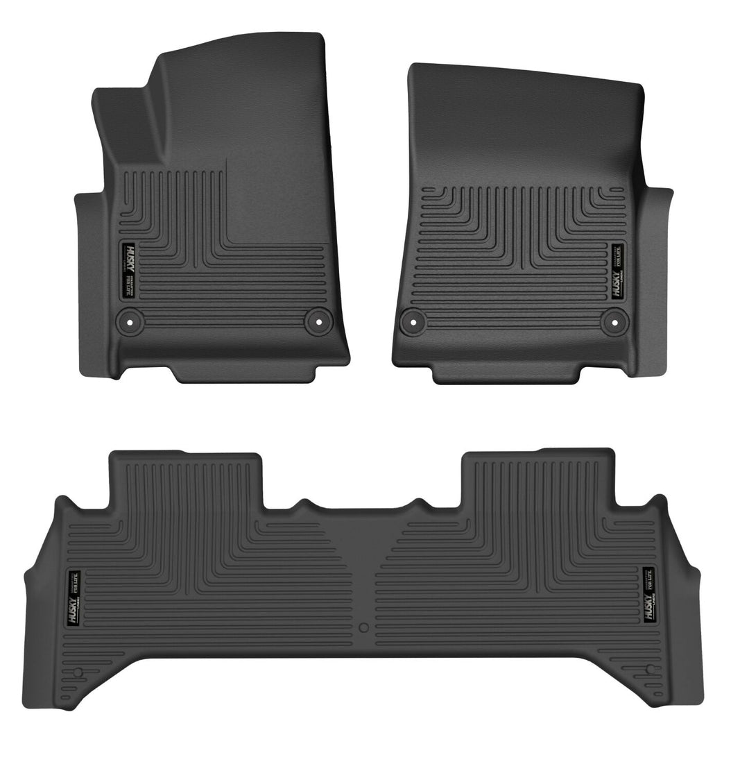 Husky Liners Weatherbeater Front & Second Seat Floor Liners 94141 for Rivian R1T (2022-2024)