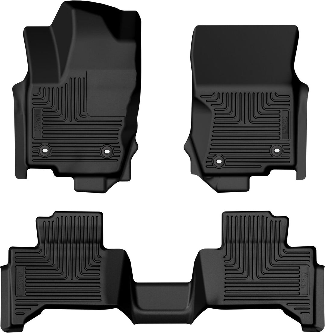 Husky Liners Weatherbeater Front & 2nd Seat Floor Liners for Lexus GX550 and Toyota Land Cruiser (Part 95971)