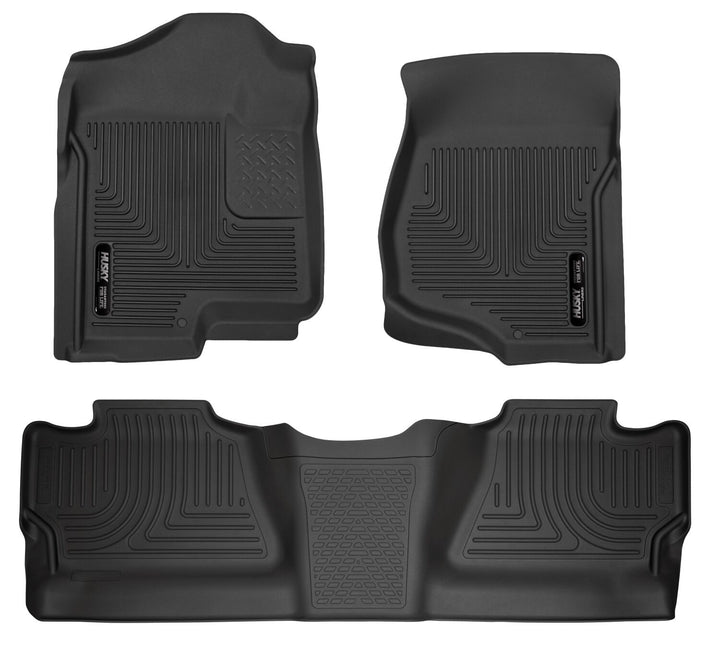 Husky Liners Weatherbeater Front & Second Seat Floor Liners for Silverado and Sierra 98201