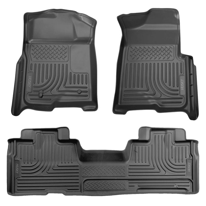 Husky Liners Weatherbeater Front & Second Seat Floor Liners for Ford F-150 (Part 98341)