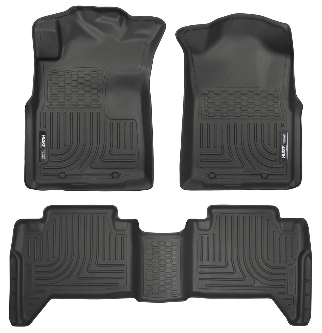 Husky Liners Weatherbeater Front & Second Seat Floor Liners for Toyota Tacoma 2012-2015, Part 98951