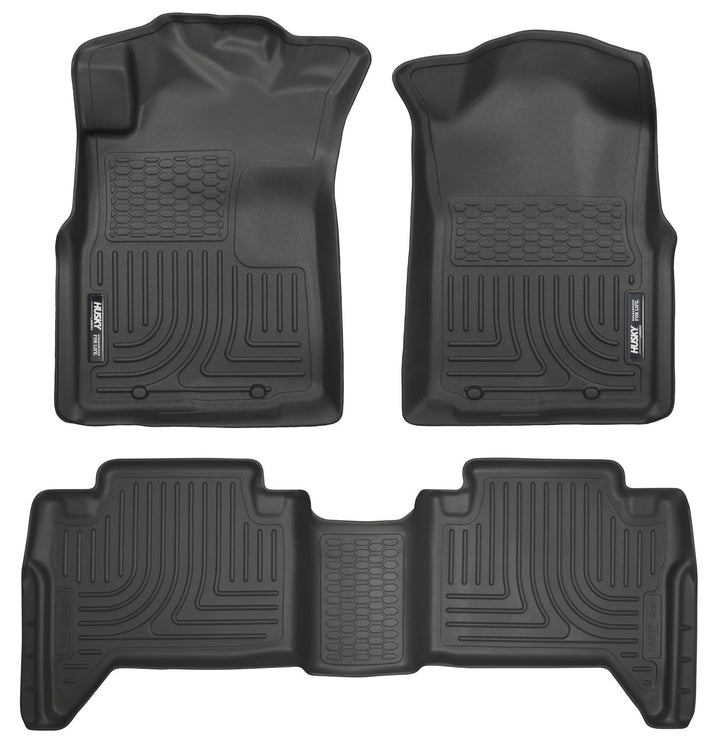 Husky Liners Weatherbeater Front & Second Seat Floor Liners for Toyota Tacoma 2012-2015, Part 98951