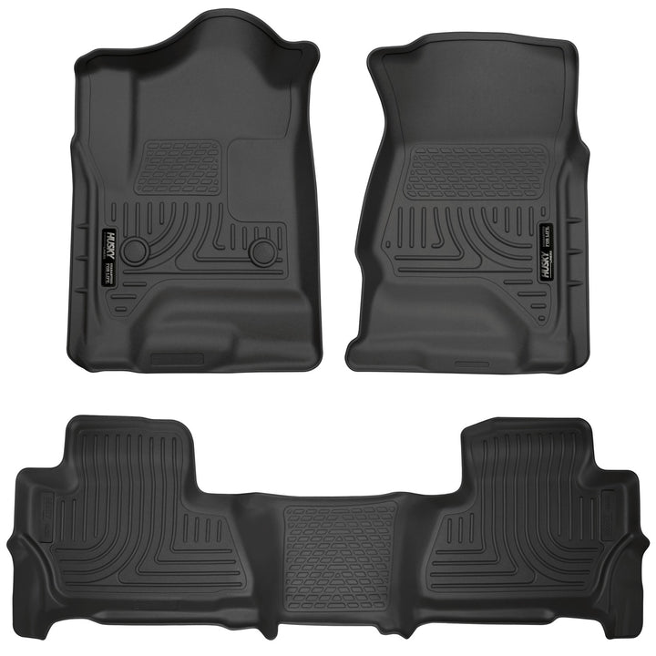 Husky Liners Weatherbeater Front & Second Seat Floor Liners for Chevy Tahoe and GMC Yukon (Part 99201)