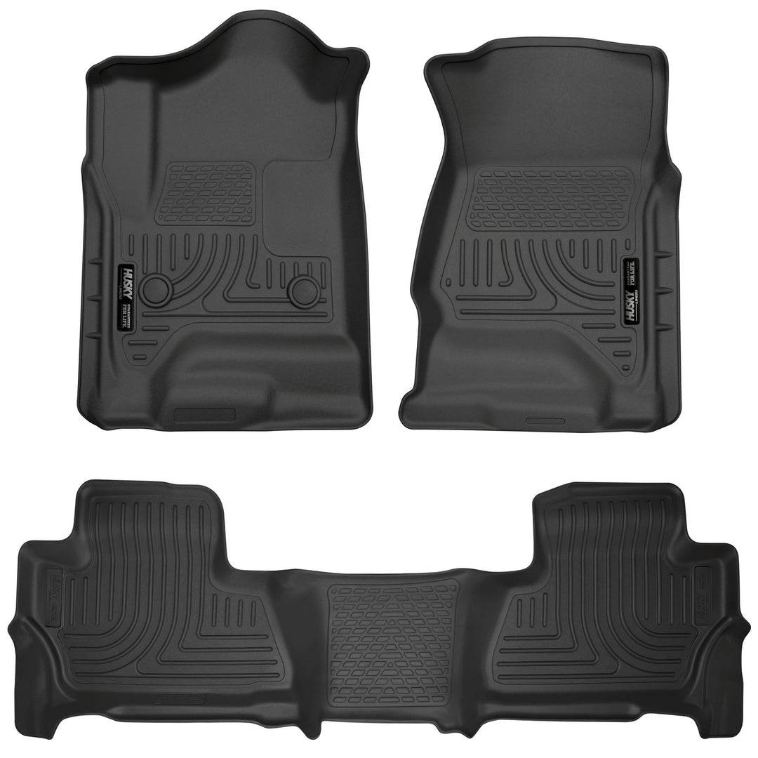 Husky Liners Weatherbeater Front & Second Seat Floor Liners for Chevy Suburban and GMC Yukon XL (Part 99211)
